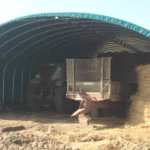 Abri agricole professionnel pour stockage de matériel et fourrage