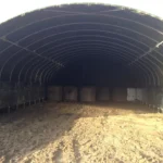 Un abri agricole vue de face