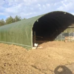 Un abri agricole pour de la stabulation