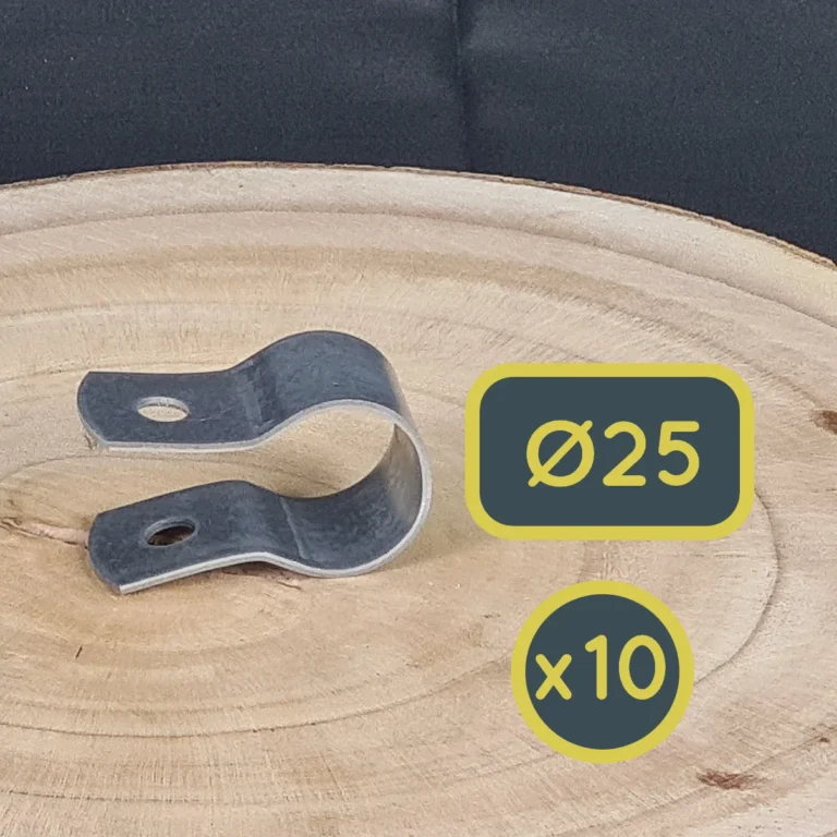 Collier diamètre 25mm pour tubes de serre