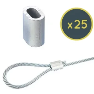 Un manchon alu pour la tension de bâches de serres