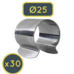 Un clips diamètre 25mm pour serre