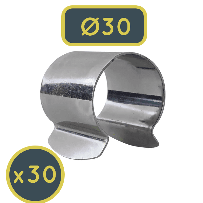 Un clips diamètre 30mm pour serre