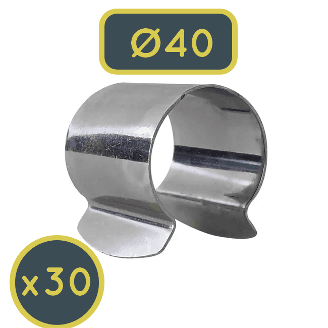 Un clips diamètre 40mm pour serre