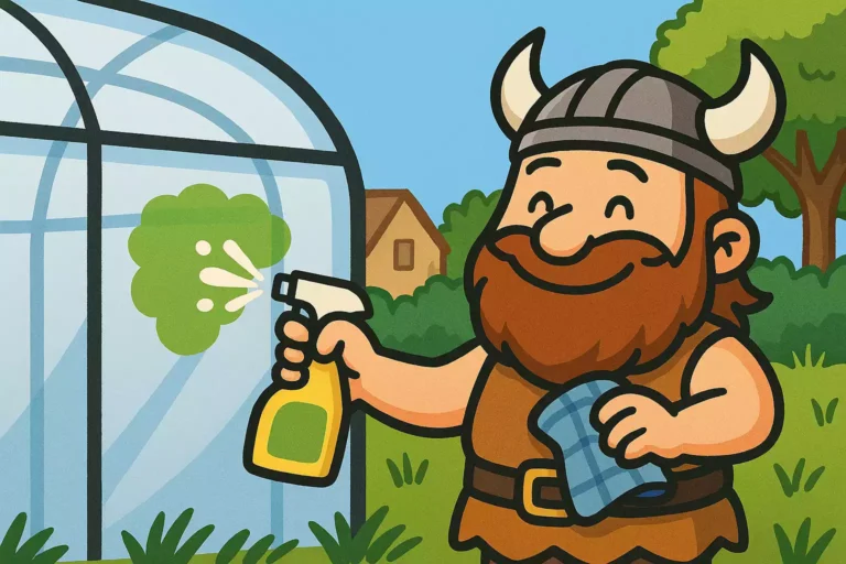 Jardinier entrain d'entretenir sa serre de jardin solide et durable