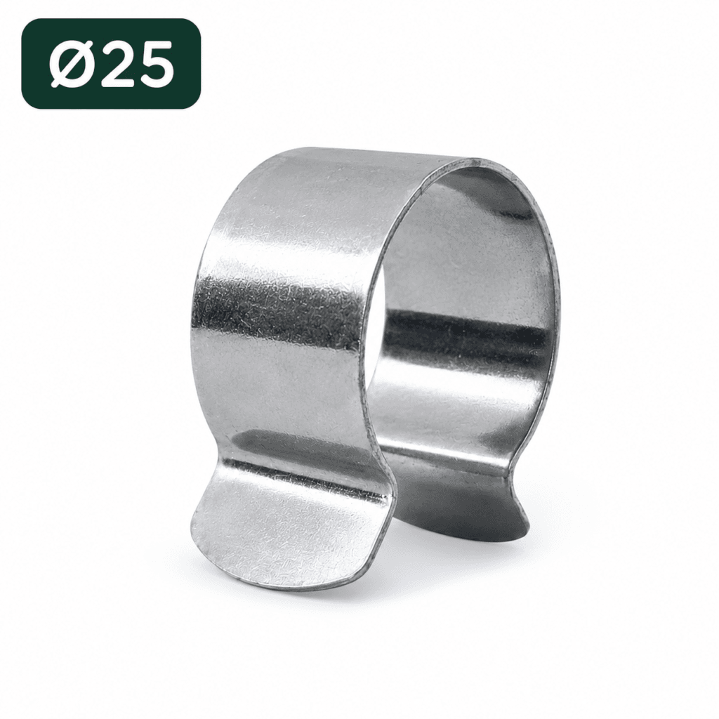 Un clips diamètre 25mm pour serre