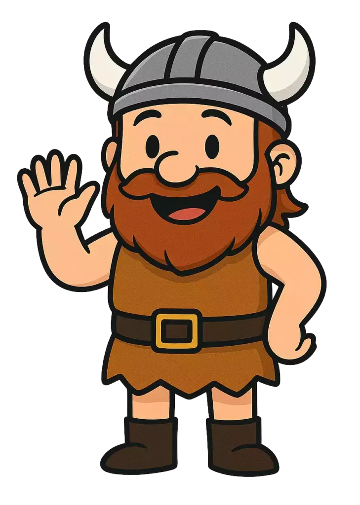 Gaulois sympathique qui dit bonjour