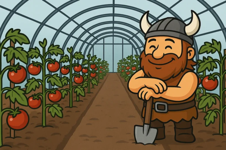 Un maraîcher dans une serre professionnelle pied droit, qui cultive des tomates