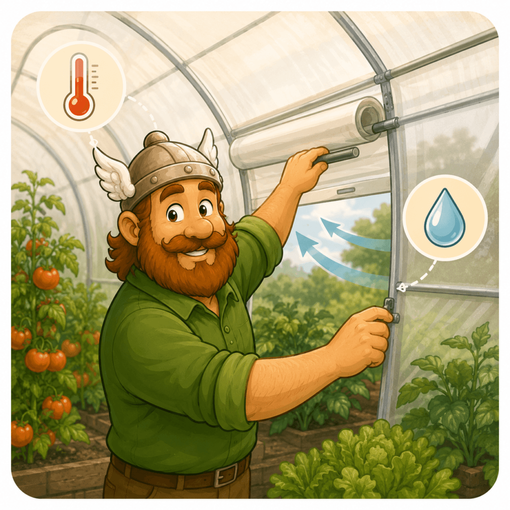 9 bonnes raisons de cultiver sous serre 5 Mieux maitriser temperature et humidite