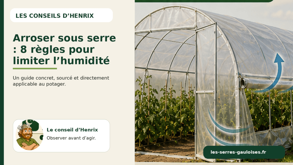Arroser sous serre : 8 règles pour limiter l’humidité